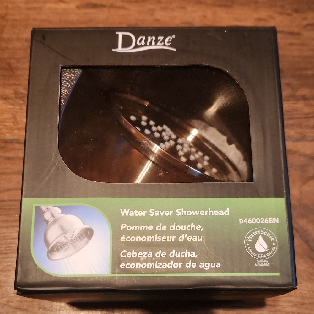 Water Saver Showerhead in Oil Rubbed Silver Bronze